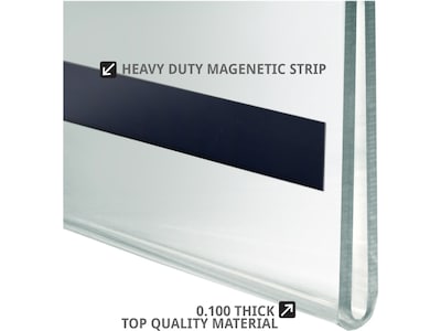 Azar Sign Holder, 11" x 17", Vertical, Wall Mounted, Clear Acrylic, 2/Pack (129932-2PK)