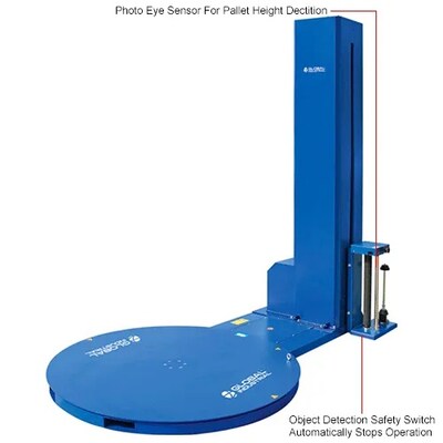 Global Industrial Semi-Automatic Stretch Wrap Machine For 20"W Rolls (412409)