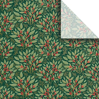 JAM Paper 20 x 30 Tissue Paper, Holly Tapestry, 240 Sheets/Pack (526BXPT6341)