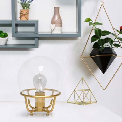 Lalia Home Old World Globe Glass Table Lamp, Matte Gold (LHT-5032-MG)