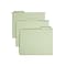 Smead FasTab Hanging File Folders, 1/3 Cut, Letter Size, Moss, 20/Box (64082)