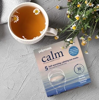 Popmask London Calm Self Heating Eye Mask, 15 Masks, 3 Boxes/5 Pack (15CAL)