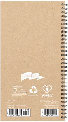 2025-2026 Willow Creek Future Self 3.5 x 6.5 Academic Year Weekly & Monthly Planner, Red/Brown (56