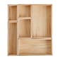 Martha Stewart Enzo 6-Piece Wooden Desk Drawer Organizer Set, Light Natural (LY689866NAT)