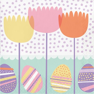 Creative Converting Modern Easter Paper Plates and Napkins Kit, Serves 16 (DTC9213E2G)