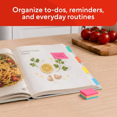 Staples Ultra Sticky Notes, 1 3/8" x 1 7/8", Golden Hour Collection, 100 Sheets/Pad, 24 Pads/Pack (ST62877)