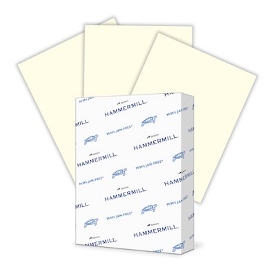 Hammermill Recycled Fore MP Colors Multipurpose Paper, 20 lbs., 8.5 x 11, Cream, 500 Sheets/Ream (