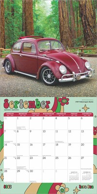 2025 Motor Club Love Bug 12" x 12" Monthly Square Wall Calendar (9781975480028)