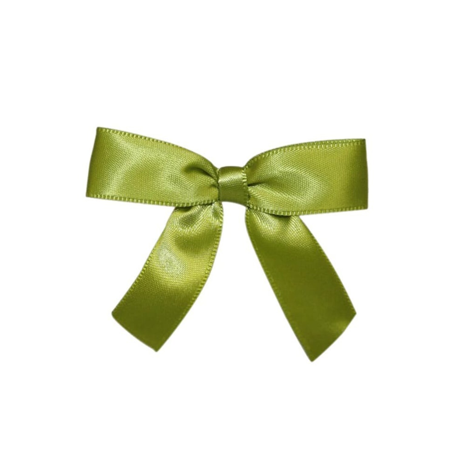 JAM Paper Satin Bows, Green Grass, 100/Pack (52640349187)