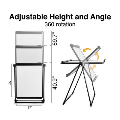 Staples Flip Chart Easel Black Steel (28216us/50444us)