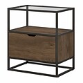 Bush Furniture Anthropology 1-Drawer Lateral File Cabinet, Letter/Legal, Rustic Brown, 27.24W (ATF128RB-03)