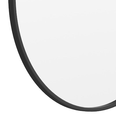 Flash Furniture Julianne Round Metal Framed Wall Mirror, 30" Black (HFKHD0GD812315)