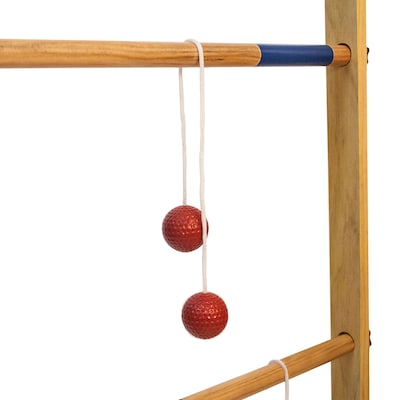 YardGames Wooden Double Ladder Toss Set Yard Game, Assorted Colors (LADDER-07)