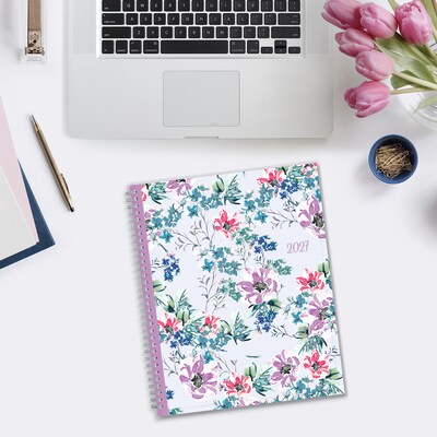2027 Blue Sky Laila 8.5" x 11" Calendar Year Weekly & Monthly Planner, Plastic Cover (137273-27)