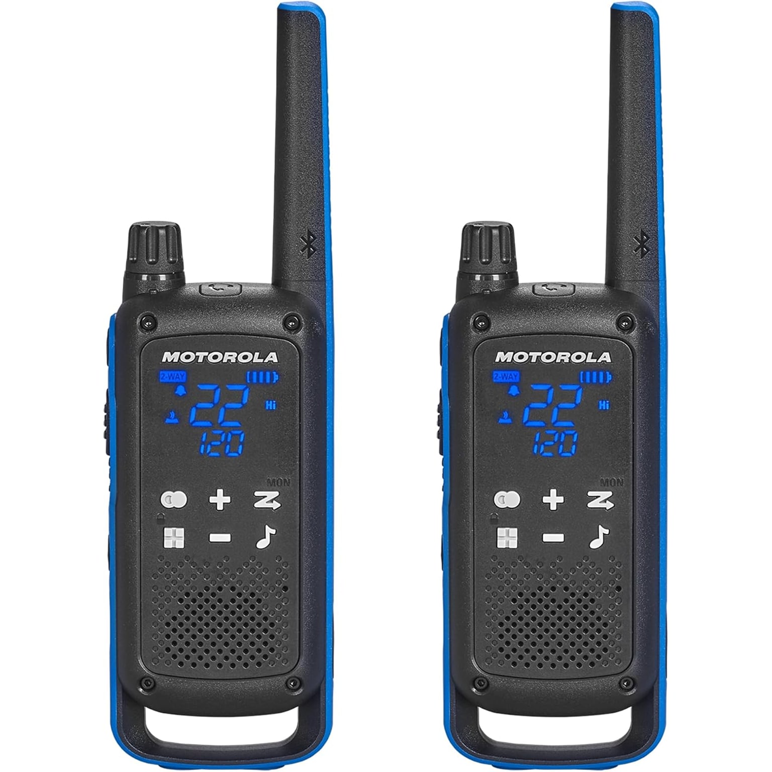 Motorola Talkabout Portable FRS 2-Way Radios Waterproof, Blue/ Black (T802)