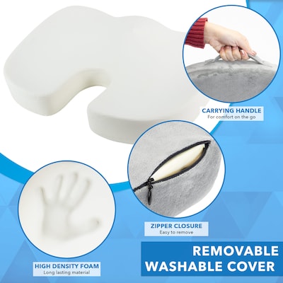 Mount-It! ErgoActive Memory Foam Seat Cushion, Gray (MI-1101)