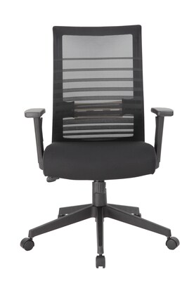 Boss Office Products Ergonomic Mesh Swivel Task Chair, Black (B6566-BK)