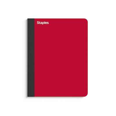 Staples Premium Composition Notebook, 7.5 x 9.75, College Ruled, 100 Sheets, Assorted Colors (TR58341)