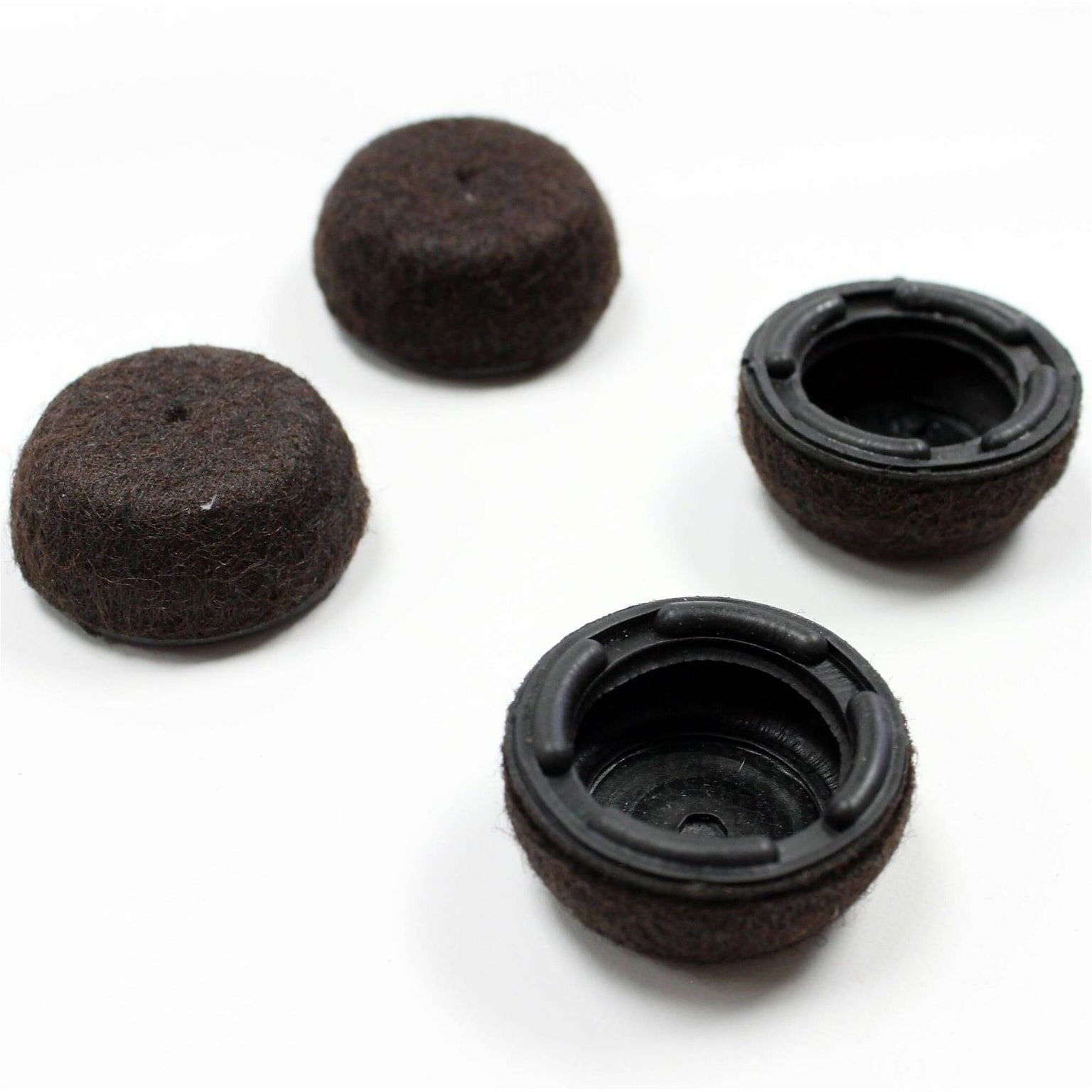 Lorell Plastic Floor Saver Slides, Brown, 16/Pack (LLR42327)