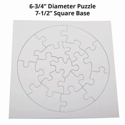 S&S Round Puzzle Craft Kit, 24/Pack (CM302)