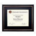 Excello Global Products 11 x 14 Composite Wood Photo/Document Frame, Black/Gold/Red (EGP-HD-0383)