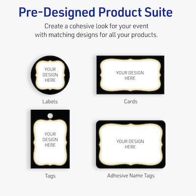 Avery Rectangle Laser/Inkjet Multipurpose Labels, 4" x 3-1/3", White, 40/Pack (19479370881)