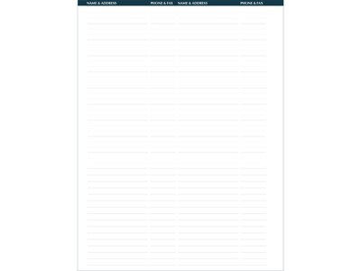 2025 House of Doolittle Professional 8.5" x 11" Weekly Appointment Book, Faux Leather Cover, Blue (27207-25)