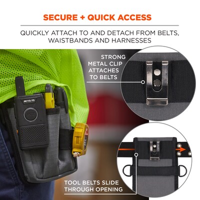 Arsenal 5569 Tool Pouch with Device Holster – Belt Clip, (13669)