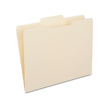 Quill Brand® Center Position File Folders, 1/3-Cut, Letter Size,  Manila, 100/Box (730041)