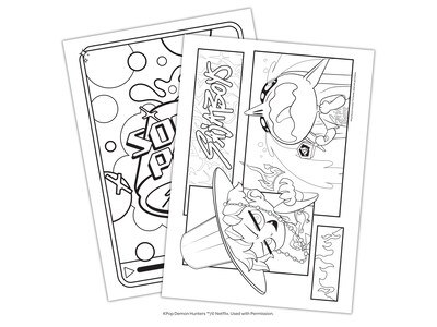 bendon K-POP Demon Hunters Official Coloring Book, 40 Pages (65704)