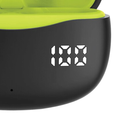 STUDIO PRO by FISHER Active Pro Wireless Noise Canceling Earbuds, Bluetooth, Black/Green (STW290A)