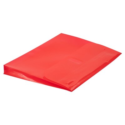 JAM Paper Plastic Binder Pocket, Red, 3/Pack (218VB1REX3)