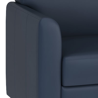 Flash Furniture Hercules Diplomat LeatherSoft Reception Chair, Navy/Chrome Legs (BT8271NVYCHR)