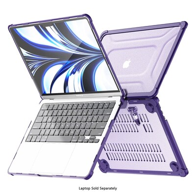 SaharaCase Heavy-Duty Raider Series 15 Laptop Case with Stand, Shock Absorbing, Purple Oasis (LT00058)