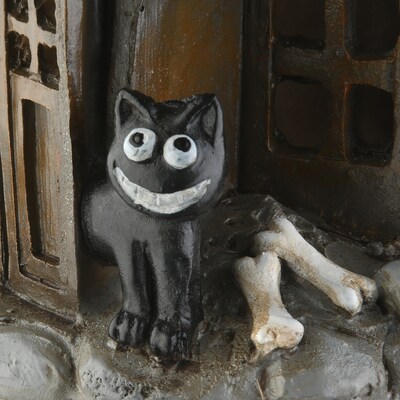 National Tree Company 6" Black Haunted House with LED Light (PG11-FJ60416-1)