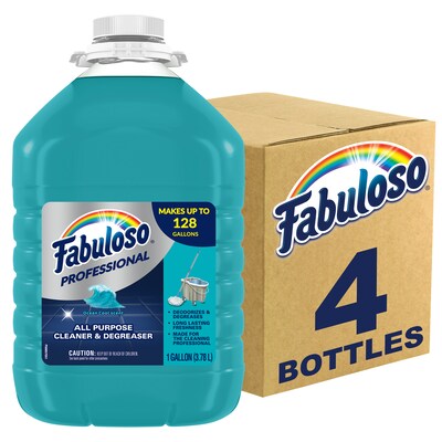 Fabuloso Professional All Purpose Cleaner & Degreaser, Ocean Scent, 1 Gal., 4/Carton (US05252A)