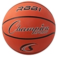 Champion Sports Official Size Rubber Basketball, Orange/Black, Pack of 2 (CHSRBB1-2)