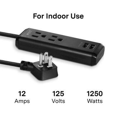 NXT Technologies™ 8' Extension Cord, 2-Outlet, Black (NX56820)