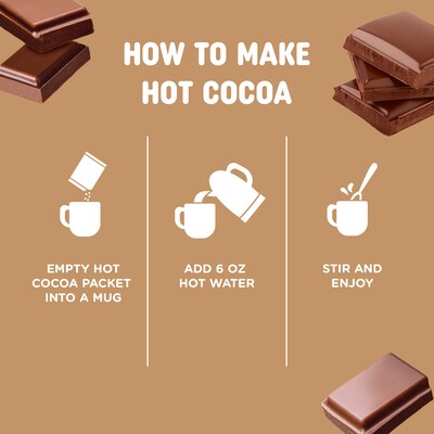 Pick Me Up Provisions™ Milk Chocolate Hot Cocoa, 0.71 oz., 60/Box (PM63310)