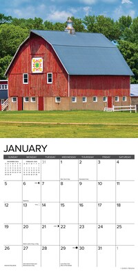 2025 Willow Creek Barns 12" x 12" Yearly Wall Calendar (46302)