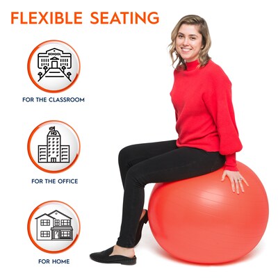 Bouncy Bands Balance Ball, 65cm, Orange (BBAWBS65OR)