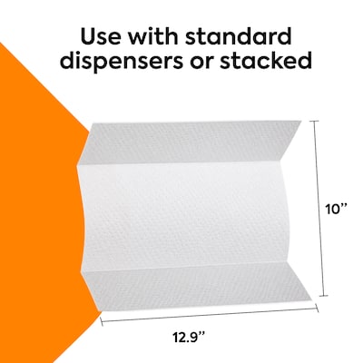 Coastwide Professional Recycled C-Fold Paper Towels, 1-Ply, 150 Sheets/Pack, 2400 Sheets/Carton