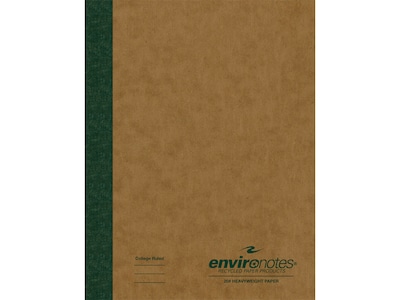 Roaring Spring Paper Products Environotes Composition Notebook, 7.5? x 9.75?, College-Ruled, 60 Sheets, Brown, 24/Carton