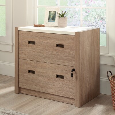 Sauder Dixon City Commercial 2-Drawer Lateral File Cabinet, Letter/Legal Size, Lockable, 33W x 20D