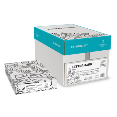 Lettermark Colors Index 90 lb. Index Paper, 11 x 17, Brightwhite, 250 Sheets/Carton (94251)