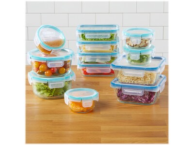 Pyrex Snapware Total Solution 6 Cup Glass Food Storage with Write