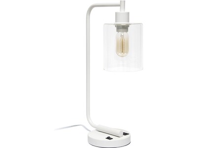 Lalia Home Studio Loft Incandescent Desk Lamp, 18.8, Matte White (LHD-2002-WH)