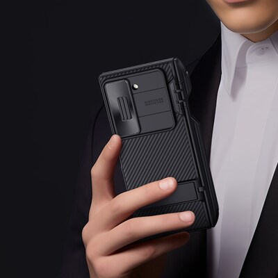 SaharaCase Raider Phone Case for Galaxy Z Fold6, Shock Absorbing, Scorpion Black (CP00598)