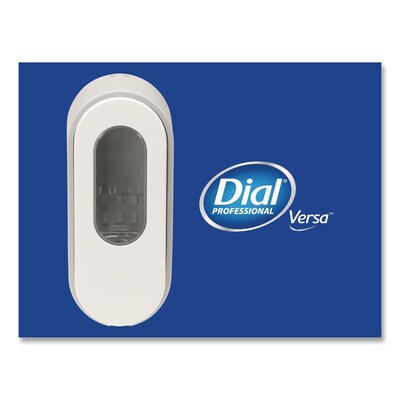 Dial Versa Dispenser for Cartridge Refills, 15 oz., 3.75" x 3.38" x 8.75, Light Gray/White, 6/Carton (DIA34037)