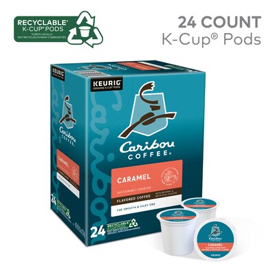 Caribou Coffee Caramel Hideaway Coffee Keurig® K-Cup® Pods, Medium Roast, 24/Box (736685)